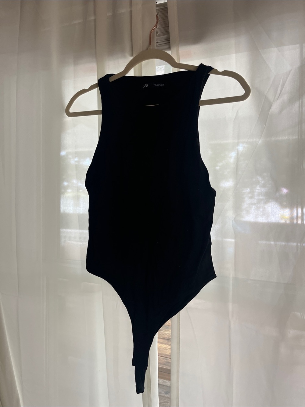 Black Sleeveless Bodysuit Tank Top - Women Zara